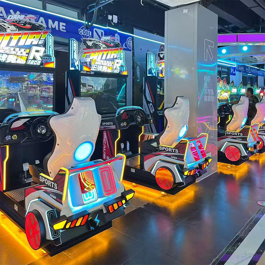 racing arcade in amusement park